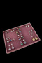 Domestic Production Suede Fabric Burgundy Color 34/24cm Submerged Drawer Ring Tray