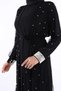 Pearl Abaya And Dress Set 8491 Black - 4