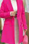 Fuchsia Jacket 7660 - Pocket Look, Front Button Detail and Lining - 4