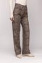Women's Leopard Print High Waist Wide Leg Jean Pants - Wild Look - 3
