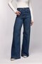 Women's High Waist Wide Leg Jean Trousers - Leg Detail
