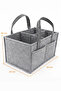 Figured felt mommy and baby diaper bag organizer - portable newborn essentials - 3