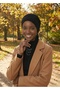Ribbed Tie Black Ready-To-Wear Turban Hijab Cap Suitable for Medical Use - 8