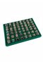 Domestic Production Suede Fabric Green Color Westernized 34-24 cm Drawer Ring Table Stand