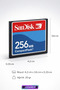 256Mb Cf Compact Flash Memory Card |   Camera - Cnc Machine Compatible - 3