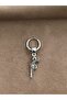 Men's Steel Ring Dangle Earrings Rust No Darkening - 4