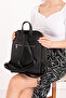 Women's Daily Stylish Backpack Ald.1025 Black Flotter - 4