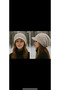 Brim Lined Knitwear Knitted Beret - Stone