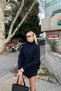 Fisherman Neck Asymmetric Detail Knitwear Sweater - 4