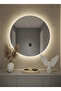Natural Travertine Round Marble Tray, Bathroom Organizer, Presentation Plate Round Tray with Edge Detail - 4