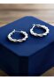 Women's Hoop Earrings Silver Color