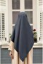 Hijab Medina Silk Scarf 120X120 Anthracite - 4