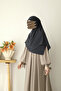 Hijab Medina Silk Scarf 120X120 Anthracite - 5