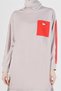 TRACKSUIT TUNIC WITH STRIPED SLEEVES AND POCKET DETAILS 42859 - 4
