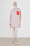 TRACKSUIT TUNIC WITH STRIPED SLEEVES AND POCKET DETAILS 42859
