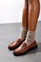 Dark Tan Leather Loafer 35507 - 2