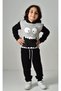 Children's Printed Fleece-Lined (Cotton Inside) Tracksuit Set - 7