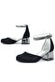 Merida Black Platinum Thick Heeled Girl's Heeled Shoes - 6