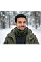 Anti-Wind Fleece Neck Collar Beanie 2-Pack Green Black - 6