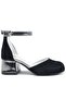 Merida Black Platinum Thick Heeled Girl's Heeled Shoes - 3