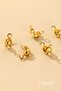 DIY Jewelry Making Material 100 Pieces Coated Double Handle Knot Closure - Gold Plated - 3