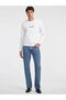 Jeans Crew Neck White Men's Sweatshirt M4Yq19K9V31G011 Gj Cn Slim Logo Em - 2
