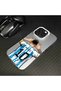 iPhone 13 Compatible Silicone Edge Hard Back Phone Case with Star Football Player Pattern - 7