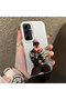 Samsung Galaxy A55 Compatible Trendy Men's Patterned Silicone Edge Hard Back Shockproof Case