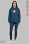 Dear Couple Combination Bubu Dudu Printed Hoodie Hooded Fleece-Lined Oversized Cotton Sweatshirt 2-Piece Set - 4