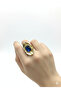 Navy Blue Crystal Stone Cast Ring - 3