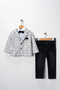 Boys' Sports Jacket with Shirt and Pants 3 Piece Premium Set - 4