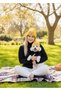 Mom and Dog Beanie 2-Piece Set - with Mom's Girl Label - Owner & Dog Matching Beanie - Dog Hat - 3