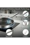 28CM Double side coated Honeycomb Non-Stick Frying Pan SUS316 Stainless Steel with Glass Lid - 8