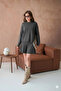Women's Double Knitwear Set with Crew Neck Skirt - 3