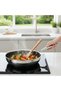 28CM Double side coated Honeycomb Non-Stick Frying Pan SUS316 Stainless Steel with Glass Lid - 4