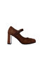 26278S Genuine Suede Leather Heeled Women's Shoes