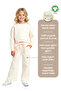 Organic Beige Winter Girls' Tracksuit Set