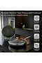 28CM Double side coated Honeycomb Non-Stick Frying Pan SUS316 Stainless Steel with Glass Lid - 5