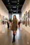 Khaki Suede Round Neck Sleeveless A-Line Above Knee Dress - 2