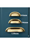 Two Screws between 6.4cm 9.6cm 12.8cm (Gold) Tas Mi̇dye Dish Handle Komidin Kitchen Cabinet Handle - 2