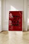 Iconic Motto of the Rich Man - White Framed Painting