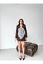 Women's Brown Lace Jacket