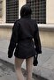 Black Belted Suede Jacket 7107 R8-K-K3 - 7