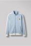 Men's Zippered Sports Relaxed Sweatshirt Light Blue