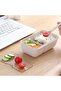 Lunch Box, 1100ML, 4/3/2-Compartment, Microwave, Dishwasher & Freezer Safe, BPA Free (Beige 309) - 4