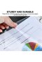 100 PCS Plastic Punched, A4 Transparent file, Clear Plastic Folder - 3