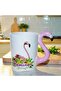 3D Flamingo Design Hand-Painted Ceramic Mug 300 ml |   Animal Mug Special Gift
