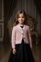 Girl's Transitional Cotton Casual & Evening Dress Mesh Knitwear Cardigan