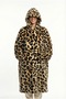 Wellsoft Wearable Leopard Blanket with Hood - Unisex Warm Tv Blanket 1 Piece - One Size
