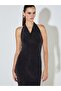 Halter Neck Shiny Dress - 2